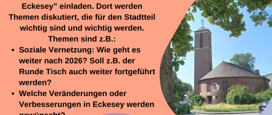 Runder Tisch für Eckesey: Bürgerinnen und Bürger sind zur Mitgestaltung eingeladen
